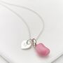 Personalised Sterling Strawberry Jelly Bean Necklace, thumbnail 1 of 5