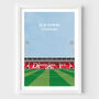 Personalised Football Stadium Art Print Gift Request Any Stadium, thumbnail 11 of 12
