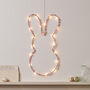 Battery LED Easter Bunny Hanging Wall Light Decoration, thumbnail 1 of 3