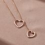 Personalised Heart Lariat Necklace, thumbnail 5 of 8