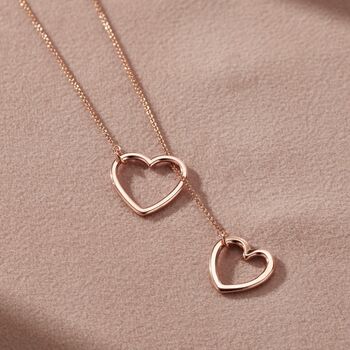 Personalised Heart Lariat Necklace, 5 of 8
