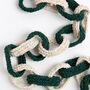Christmas Tree Garland Paper Chain Knitting Kit, thumbnail 4 of 6