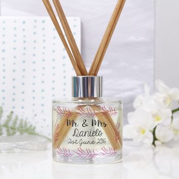 Personalised Wedding Reed Diffuser Gift Set, 6 of 10
