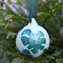 Ceramic Hand Painted Monstera Leaf Bauble, thumbnail 1 of 6