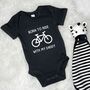 Born To Ride With Daddy Cycling Babygrow, thumbnail 4 of 11