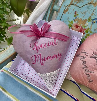 Silk Lavender Heart, 9 of 10