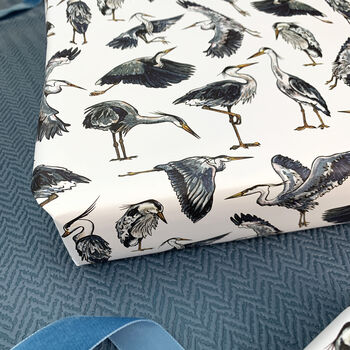 Heron Watercolour Wrapping Paper, 2 of 11