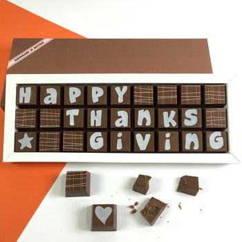 Happy Thanksgiving Gift In Chocolate By Cocoapod Chocolates ...