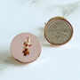 Personalised Rose Gold Plated Sixpence Cufflinks, thumbnail 2 of 3