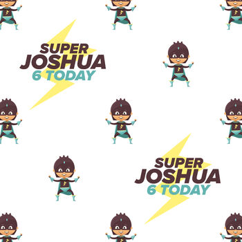 Personalised Birthday Superhero Wrapping Paper, 2 of 5