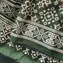 Patola Print Mashru Cotton Silk Scarf, Indian Print, thumbnail 2 of 10