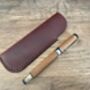 Brown Leather Pen Sleeve, Pen Case, thumbnail 1 of 9