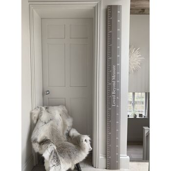 Real Ruler Height Chart In Charleston Grey, 4 of 4