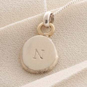 Personalised Silver And Gold Initial Necklace, 3 of 6