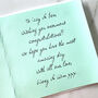 Personalised Entwined Wedding Rings Card, thumbnail 3 of 4