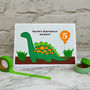 'Dinosaur' Personalised Childrens Birthday Card, thumbnail 3 of 3