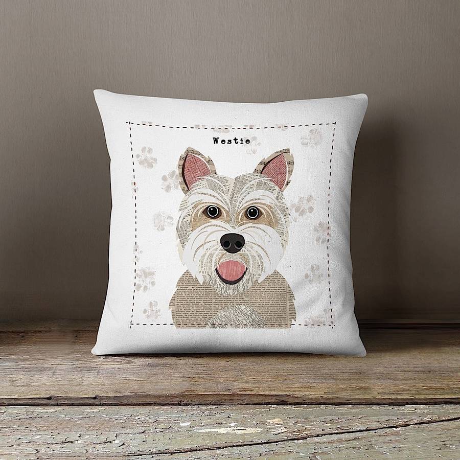 westie cushion