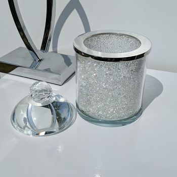 Swarovski Crystal Filled Glass Storage Jar, 4 of 4