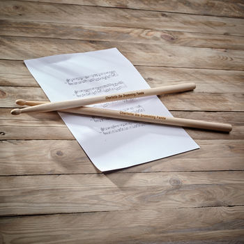 Personalised Set Of Wooden Drum Sticks, 6 of 6