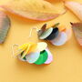 Halloween Party Sequin Drop Glow In The Dark Earrings, thumbnail 1 of 5