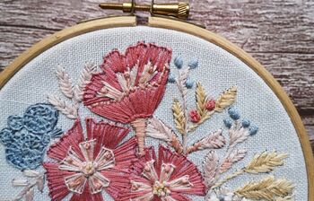 Peonies Embroidery Kit, 4 of 12