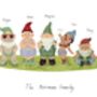 Personalised Garden Gnome Print, thumbnail 4 of 4