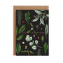 Black Greenery 'Merry Christmas' Card, Copper Foil, thumbnail 2 of 3