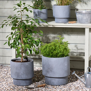 Noma Grey Footed Planter, 6 of 10