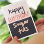 Happy Birthday Sugar Tits Card For Her, thumbnail 1 of 3