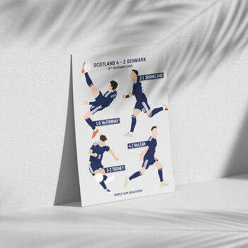 Scotland Vs Denmark World Cup Qualifier Print, 3 of 4