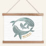 Personalised New Baby Whale Print, thumbnail 1 of 7