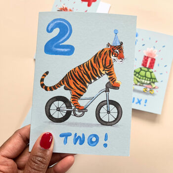 Tiger 2nd Birthday Card, 2 of 7