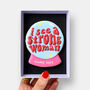 Personalised I See A Strong Woman Crystal Ball Letterbox Cookie, thumbnail 1 of 10