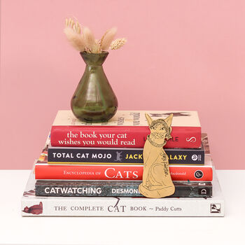 Jane Pawsten Metal Cat Bookmark, 3 of 7