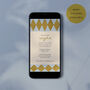 Digital Download Birthday Party Invite With Diamond Border, thumbnail 1 of 5