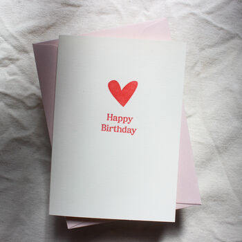 Happy Birthday Red Heart Card, 3 of 6