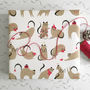 Cat Christmas Wrapping Paper, thumbnail 1 of 9