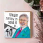 Funny 40th Birthday Card, Stars In Their Eyes, Retro Tv Nostalgia Greeting, thumbnail 2 of 3