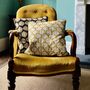 Reversible Quilted Cushion Cover In Lilipad Print, thumbnail 1 of 5