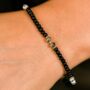 Black Turquoise Beads Elegant Daily Bracelet, thumbnail 3 of 9