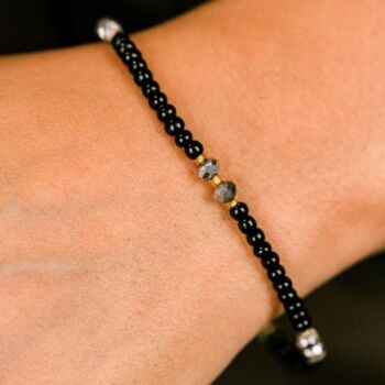 Black Turquoise Beads Elegant Daily Bracelet, 3 of 9