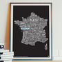 Personalised France Map, thumbnail 1 of 4