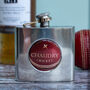 Personalised Cricket Hip Flask, thumbnail 1 of 4