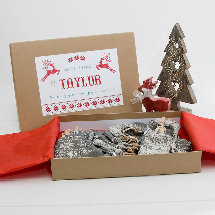 Personalised Keepsake Advent Calendar By Milly Bee | notonthehighstreet.com