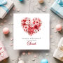 Personalised Birthday Card For Wife, Red Heart Design, thumbnail 3 of 5