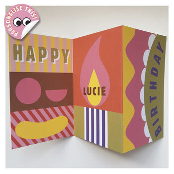 Personalised Fold Out Birthday Card, 2 of 6