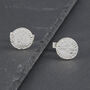 Solid Sterling Silver Viking Coin Cufflinks, thumbnail 1 of 3