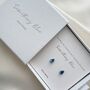 Something Blue Sterling Silver Earrings With Gift Box, thumbnail 1 of 4