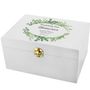 Personalised Botanical Wooden Wedding Keepsake Box, thumbnail 2 of 3