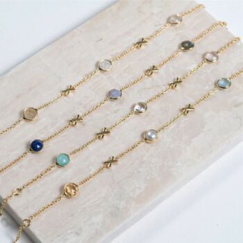 Miramar Gold Gemstone Friendship Bracelet, 3 of 3